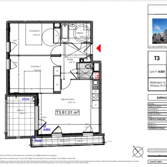  Annonces MEYZIEU : Appartement | SAINT-PRIEST (69800) | 61 m2 | 295 900 € 